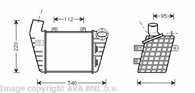 AVA QUALITY COOLING vw4159 -  Интеркулер